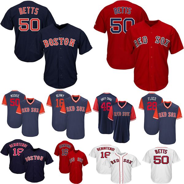 

Men's Boston Red Mookie Betts jerseys Mookie Sox Andrew Benintendi Cool Base Little League World Series Player Weekend Team Baseball Jersey