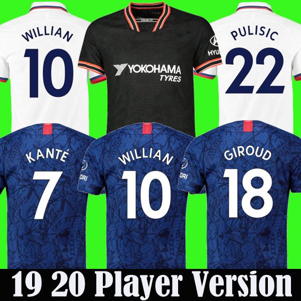 

19 20 player version Thailand KANTE LAMPARD ODOI WILLAN PULISIC CHEEK soccer jersey 2019 2020 GIROUD Camiseta de football shirt maillot