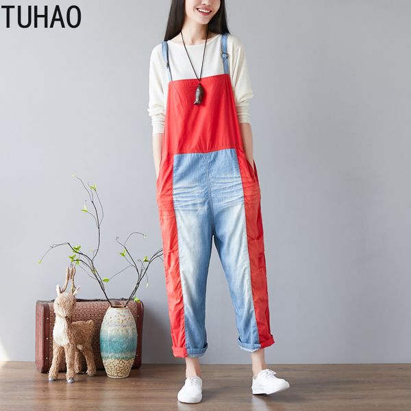 

candy color romper overall denim overalls pants denim jumpsuits 2019 women girl washed jeans casual hole jumpsuit, Blue