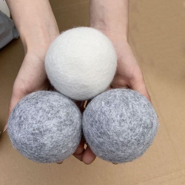 

new seller wool dryer balls premium reusable natural fabric softener 2.75inch 7cm static reduces helps dry clothes in laundry quicker