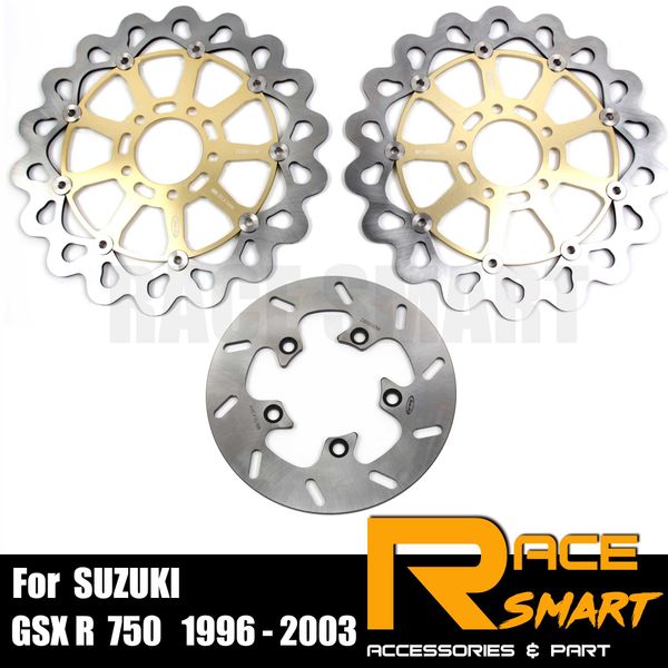 

for gsx r 750 1996 - 2003 motorcycle cnc front rear brake disk disc floating motorcycles brake rotors gsx 750r 1997 1998