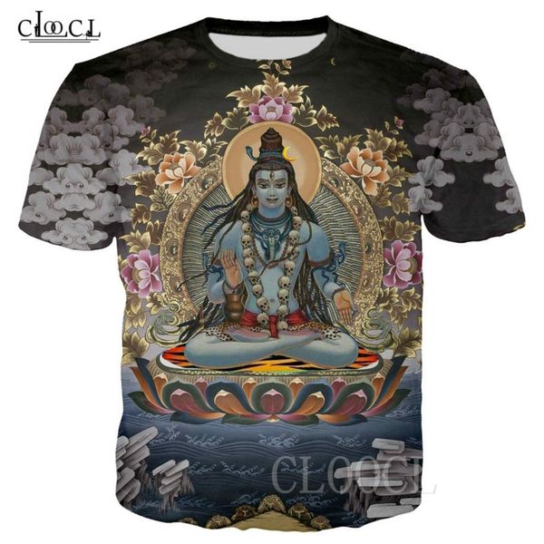 

hinduism god lord shiva t-shirts women men 3d printed short sleeve harajuku streetwear drop shipping, White;black