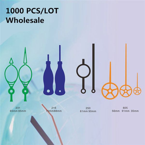

1000 pcs wholesale fashion diy wall clock hands metal minute hour pointer multiple colors and shapes repair wall clock needles
