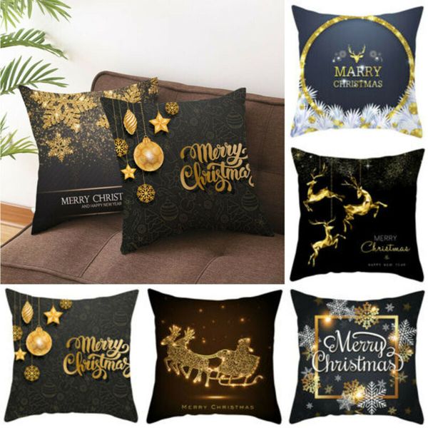 

18x18 рождество полиэстер наволочка домашний диван автомобиль бросок чехлы декор