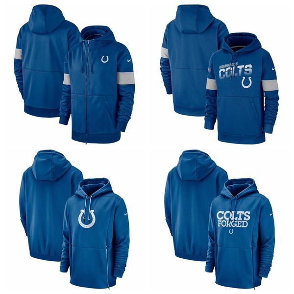 

men indianapolis colts nike sideline local performance pullover nfl hoodie, Blue;black