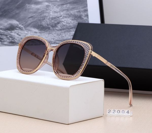 Occhiali da sole di fascia alta di lusso nuovi occhiali da sole polarizzati con montatura grande da donna firmati con scatola di buona qualità 2019 venditore caldo