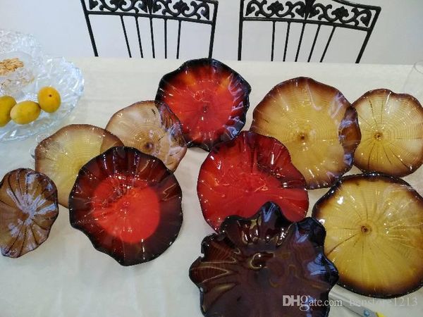 

antique style murano glass flower plates wall art lamps living room luxury hanging plates wall art for wall decor