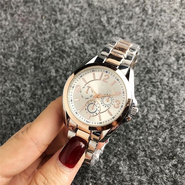 

2019 new fashion luxury men's watch stainless steel bracelet rose gold women's watch famous men's women's brand watch ca, Slivery;brown