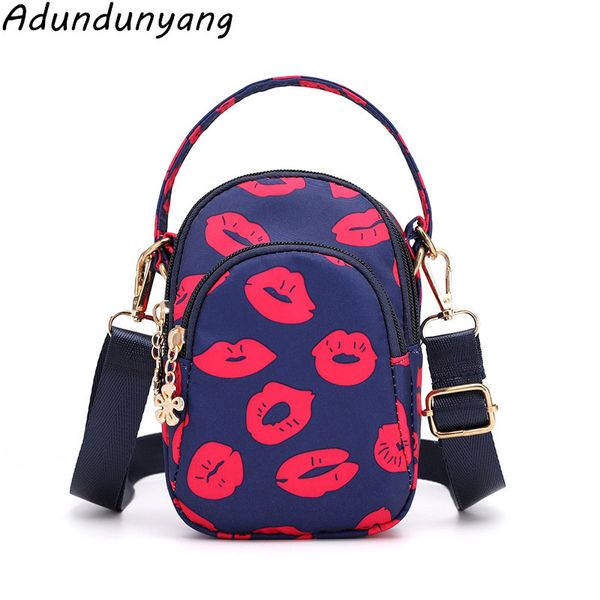 

mini women shoulder bag female casual handbag fashion nylon cloth crossbody bag large capacity cellphone
