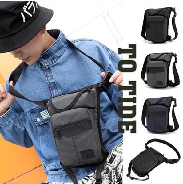 

wholesales 2019 men drop leg bag motorcycle rider belt waist canvas outdoor fanny pack