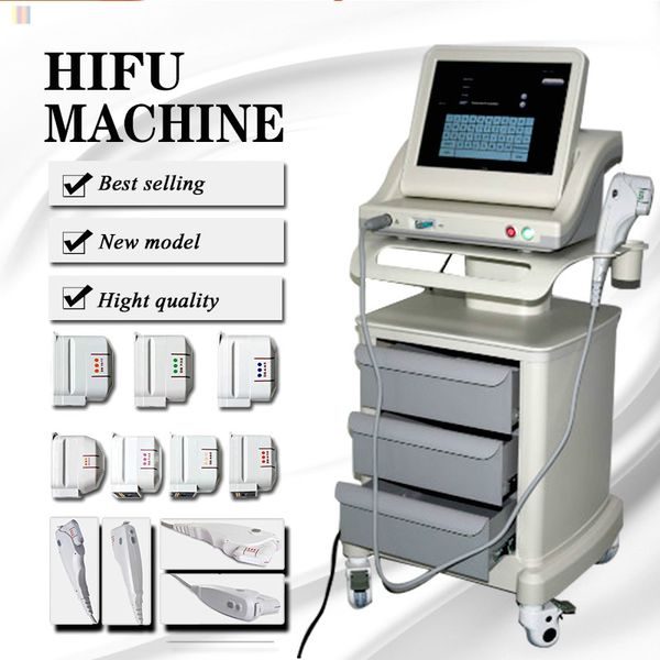 

2020 newest !! hifu лебедку medical grade real hifu высокоинтенсивного сфокусированного против старения с 3 картриджами или 5 картриджей для