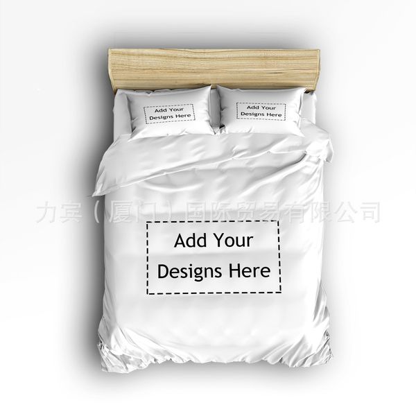 

cross-border four-piece custom product printing to map custom twill grinding plush pillowcase quilt cover bed sheet four-piece set