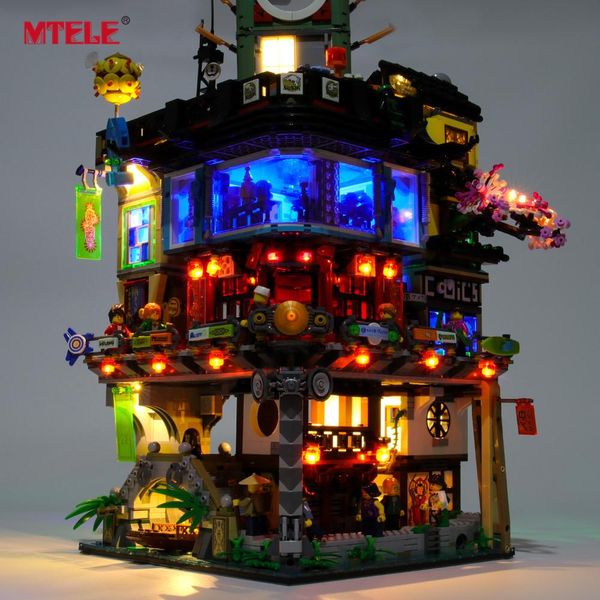 

mtele brand led light up kit for ninja city lighting set compatile with 70620 (не включает в себя модель