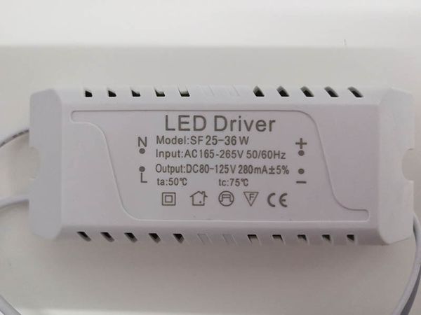 

LED Constant Current Driver for Ceiling Light 24W-36W 25W-36W Power Supply AC180-250V 85-265V 165-265V 185-265V Chip Specific Driver