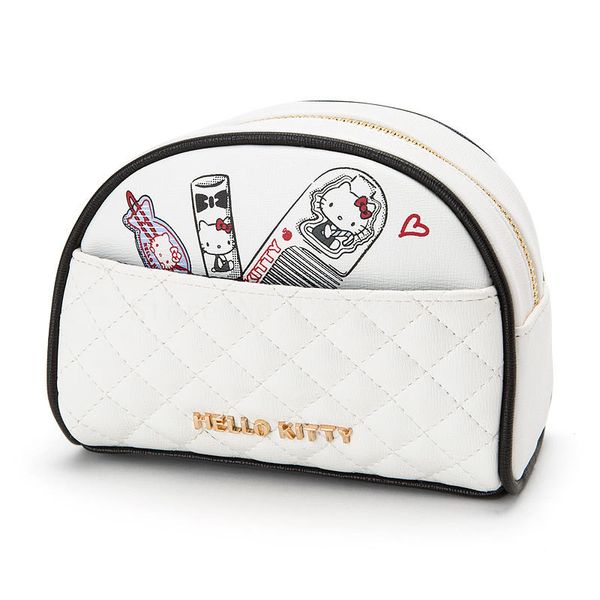 

new fashion hello kitty girls kids pu white cosmetic bags cases for children