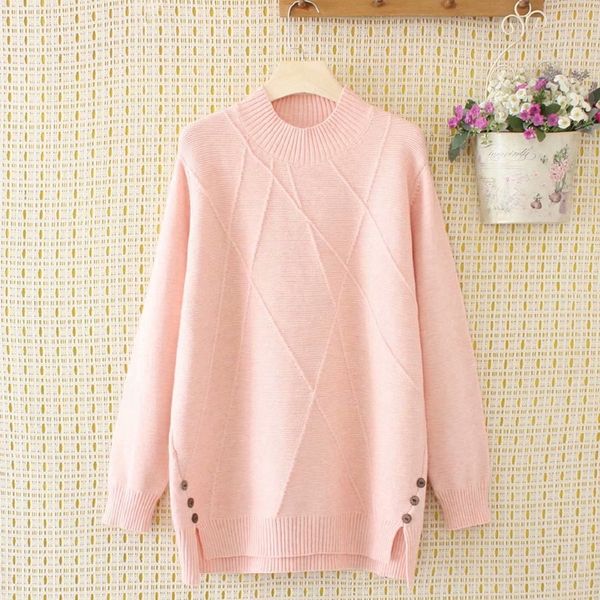 

plus size 2xl-4xl women's sweaters knitted autumn pullover oversized long sleeve loose outwear, White;black
