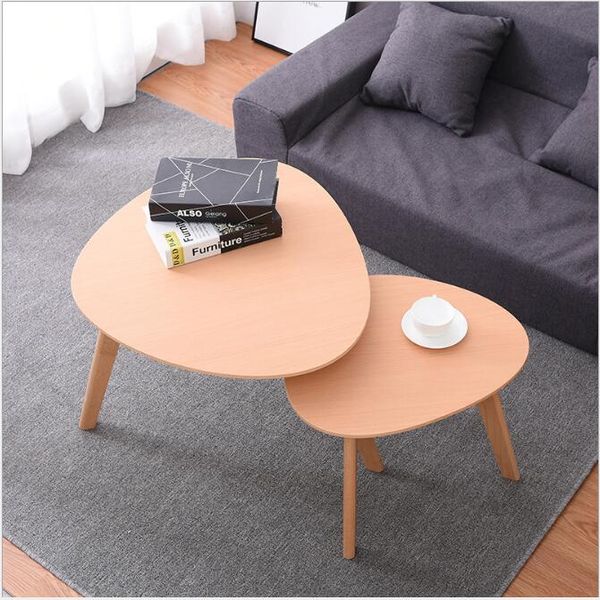 Маленькие чайные столы мебель для гостиной Компактная круглая раунд домой меблировка отель диван боковой комбинацией треугольный стол