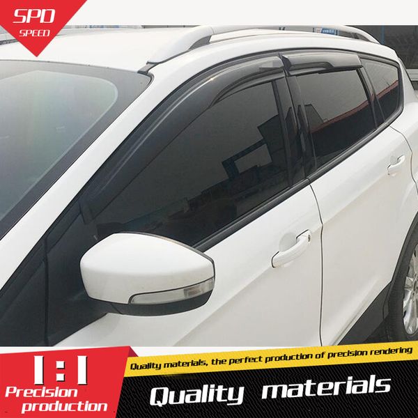 

for ford kuge plastic window visor vent shades sun rain deflector guard for ford kuge auto accessories 4pcs/set 2012-2018