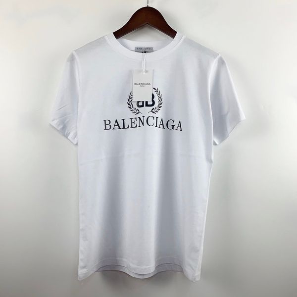 

20ss горячая роскошная дизайнерская футболка для мужчин женская футболка модный бренд рубашки с коротким рукавом повседневная мужская одежда, White