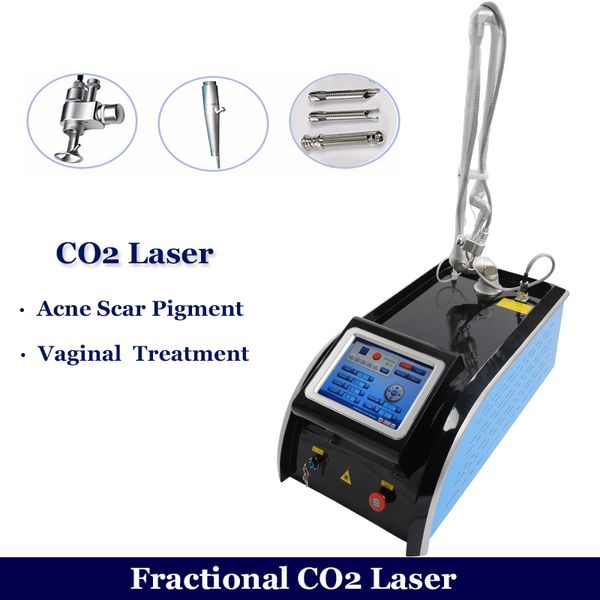 

multi-functional 40w fractional co2 laser equipment for scar removal freckles stretch marks laser co2 vaginal rejuvenation machines, Black;white