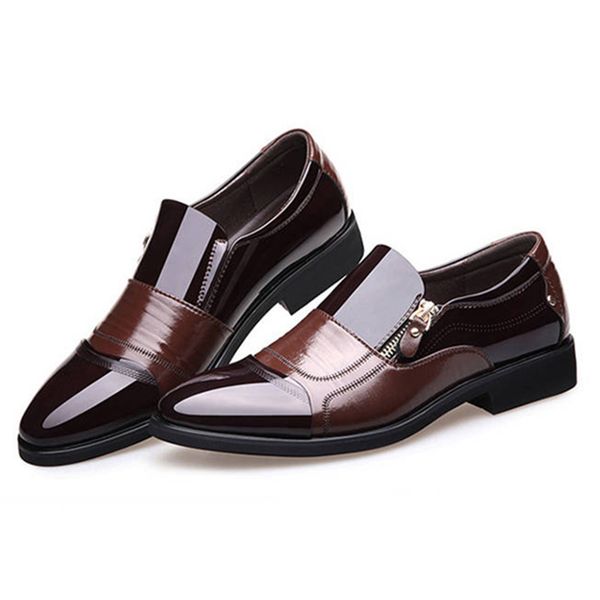 

new men's business leather shoes pointed toe dress men's shoes, Black
