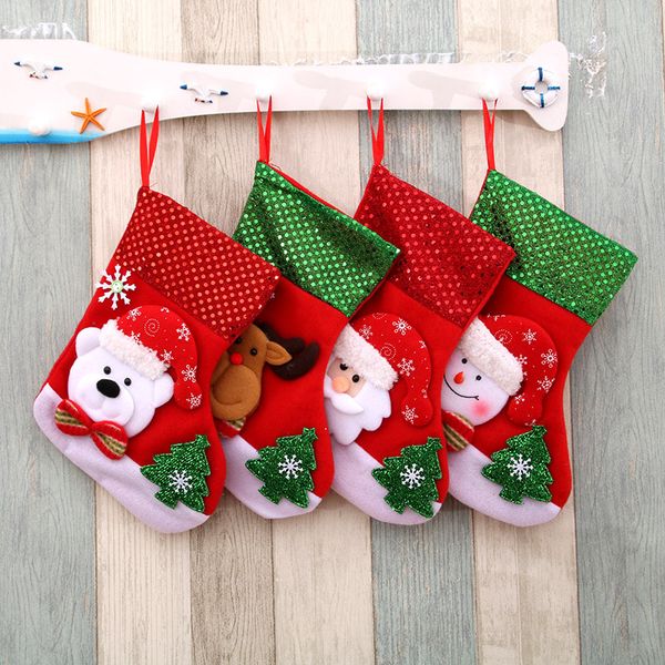 

christmas stocking chrismas decoration sock for home christmas tree ornaments gift holders stockings new year gift bags