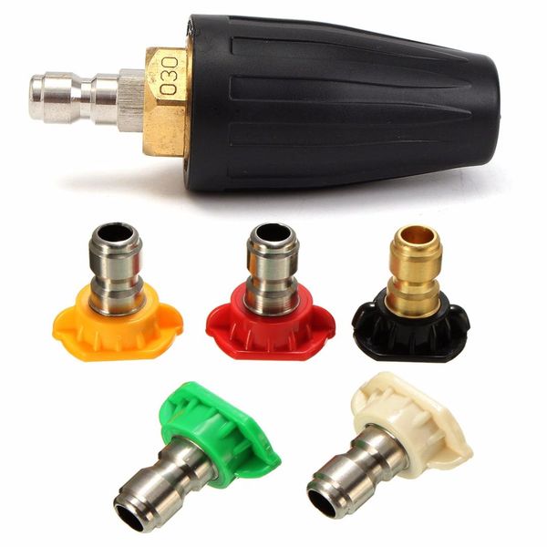 

car high pressure washer rotating spray nozzles tip 1/4" quick connect car washer parts auto watering sprayer nozzle kit