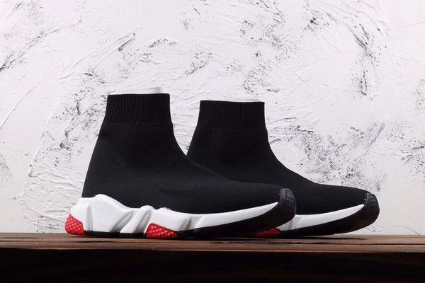 

new luxury sock shoes casual shoe speed trainer sneakers speed trainer sock race runners black shoes men and women shoes c01
