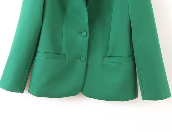 

western style women's dress 2019 spring summer new style fashion elegant-style green suit jacket women's, Black;white