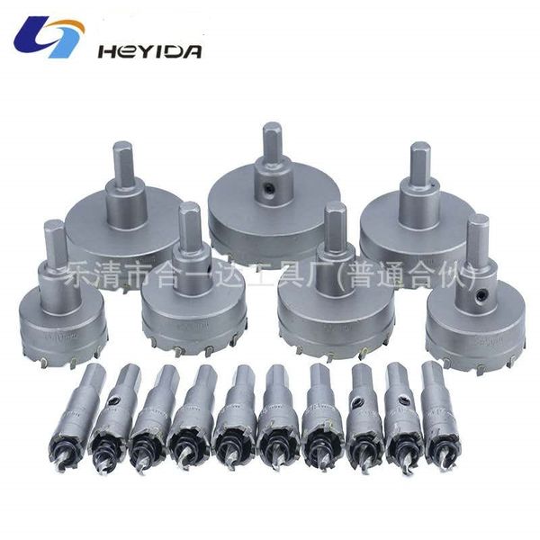 

12-200mm tct hole saw drill bit alloy carbide cobalt steel cutter stainless steel plate iron metal cutting kit