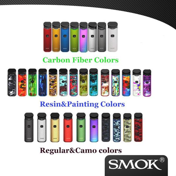 

Аутентичного SMOK Nord Pod Starter Kit Всех цветов 1100mAh с Nord Cartridge 3мли Сетчатые Регулярные Катушки Оба Суб-ом MTL Vaping
