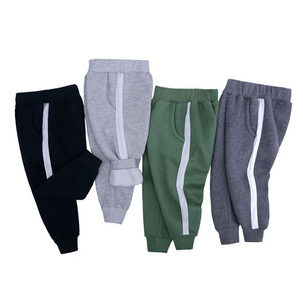 

outfit children sports pants little girl boys clothes winter fashion clothes loose bottoming pants for christmas wholesale, Blue