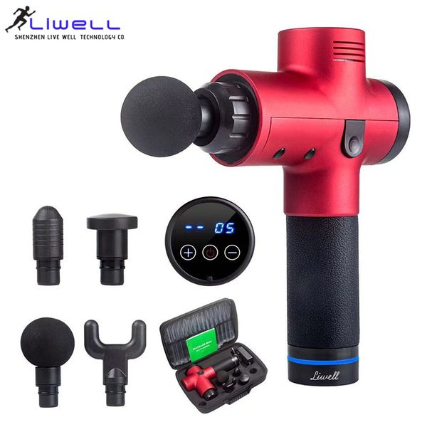 

new design universal 4 massage modes portable vibration 20 speed cordless handheld vibration massage guntherapy massage gun