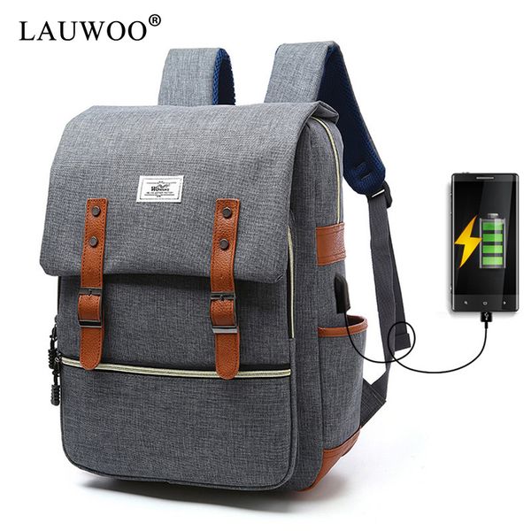 

2018 vintage men women canvas backpacks school bags for teenagers boys girls large capacity lapbackpack fashion men backpack