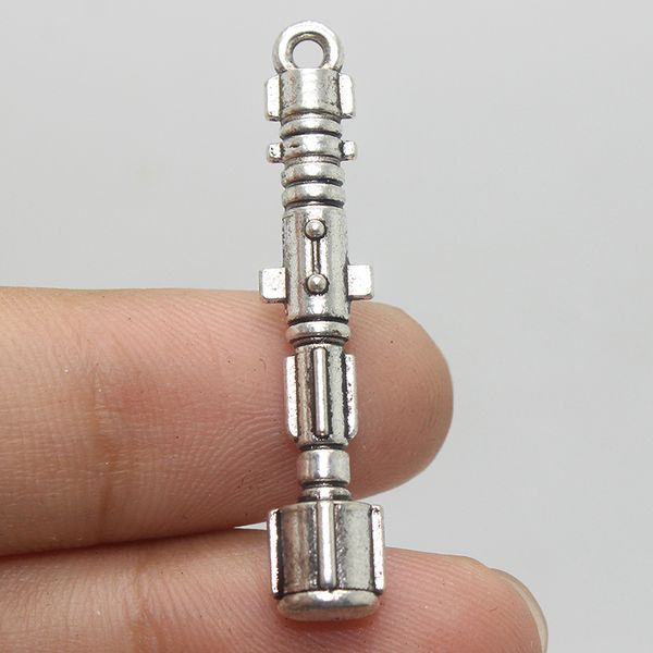 

12pcs/ 39*8mm antique silver doctor who sonic screwdriver pendant charms,for jewelry making
