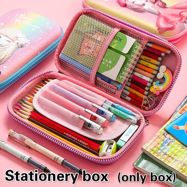 

three-dimensional girl large capacity children's stationery box multi-functional big size pencil case pen bag