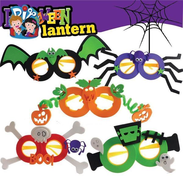

creative diy handmade glasses spider pumpkin designs children funny sunglasses toy for party halloween eyewears 2mk e1