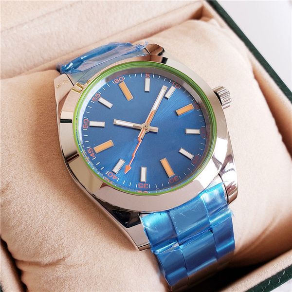 

2019 classic popular style leisure sports watch men's and women's automatic movement mechanical watch stainless steel fashion 40mm, Slivery;brown