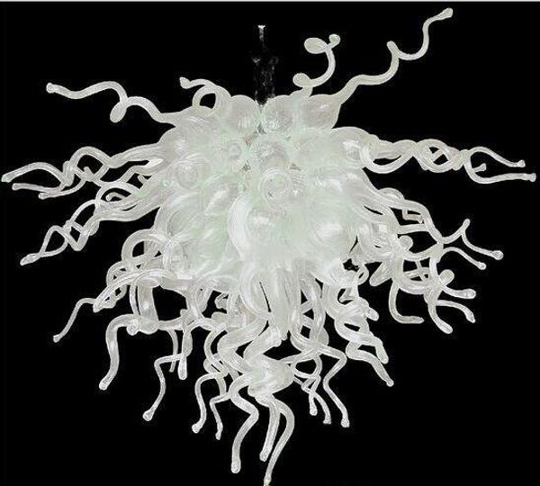

Lamps Wedding Decorations Pendant Lights for House Items Hall Lighting Style White Glass Murano Crystal Chandelier Light