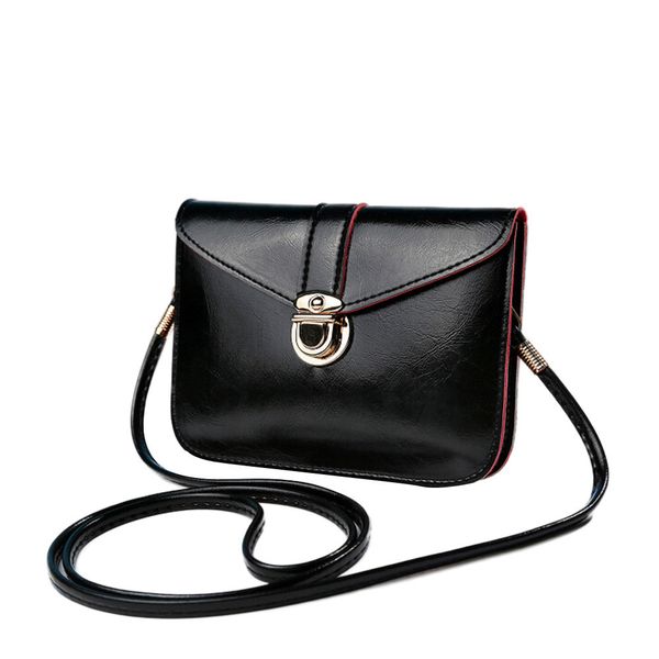 

exquisite girl original portable handbag elegant messenger phone bag solid color purse bag leather handbag single shoulder