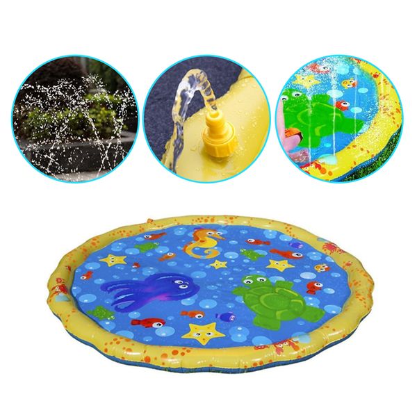 

2019 new sprinkle water play mat air-filled toy play mat toys for children inflatable outdoor pad 100cm / 170cm