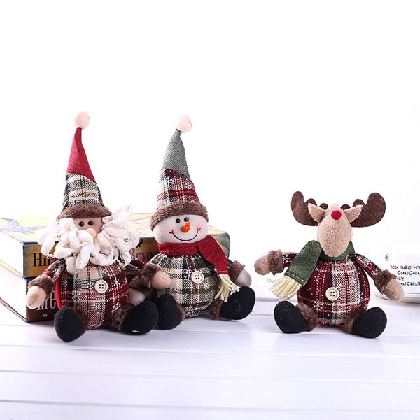 

cute christmas santa claus snowman doll soft toys christmas decoration for home xmas party new year gifts toys for children
