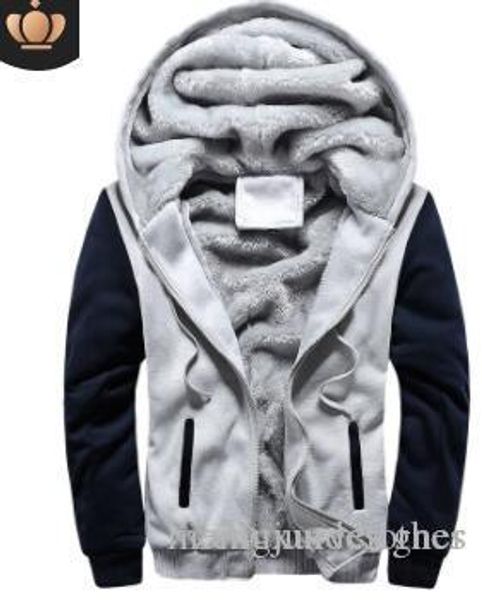 

winter thick mens designer coats warm hooded fleece zipper up baseball jacket coat, Black;brown