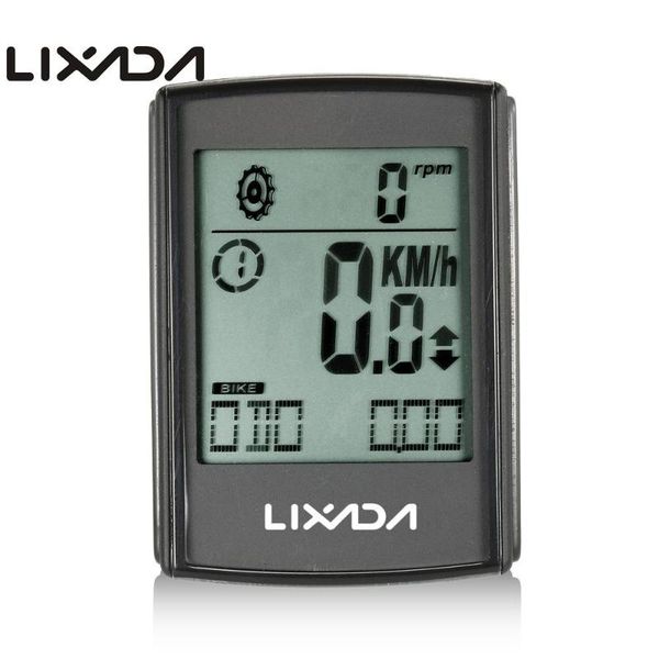 

lixada multifunctional 3-in-1 wireless lcd bicycle cycling computer with cadence heart rate monitor chest strap for ciclismo