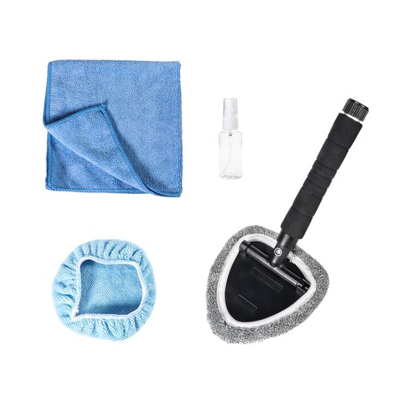 

windshield windscreen wiper car glass window cleaner with 2 microfiber pads new