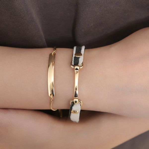 

youvanic личность gold tube beads шарм браслет для женщин punk веревочки цепи кожи браслеты браслеты женщины ювелирные изделия 0274, Golden;silver