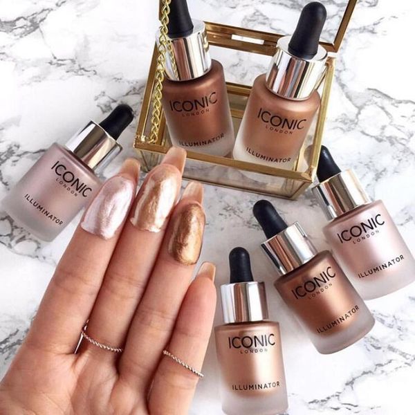 

iconic face highlighter liquid long-lasting brighten bronzers cream illuminator makeup shimmer glow facial shiny cosmetic highlighter