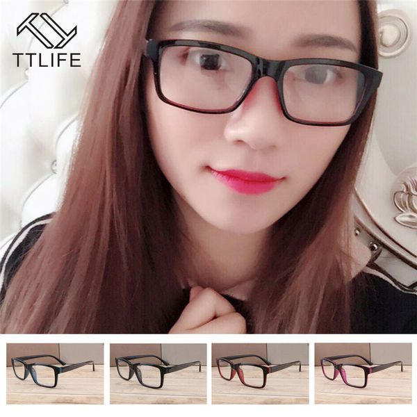 

ttlife 2020 cat eye glasses frame women fashion ultra light transparent optical eyeglasses flat clear lens eyewear yjhh0328, White;black