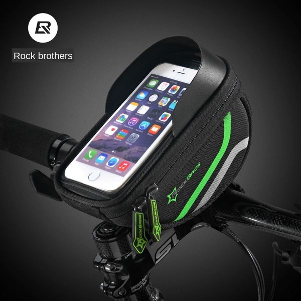 

rockbros handlebar handlebar handlehead mountain bike mobile phone bag 010-r bicycle mobile phone bag bicycle