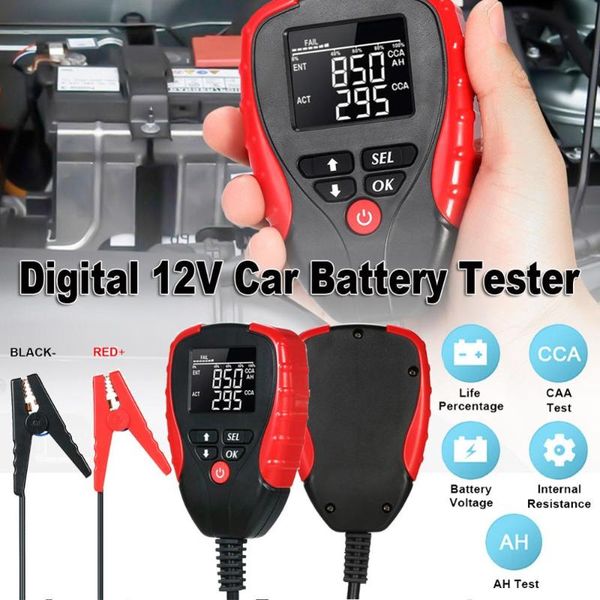 

car digital 12v car battery tester battery electronic load meter analysis and diagnosis tool tester